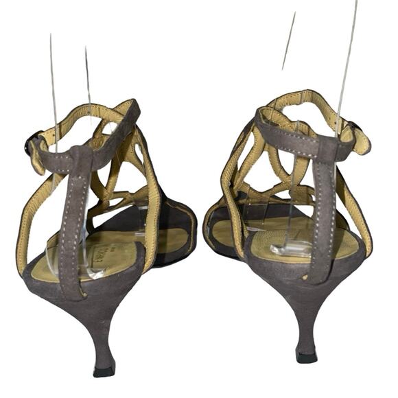 Really Great Things by Enrico Antinori Gray Suede Strappy Heels     Size: EU 38 - Picture 6 of 9